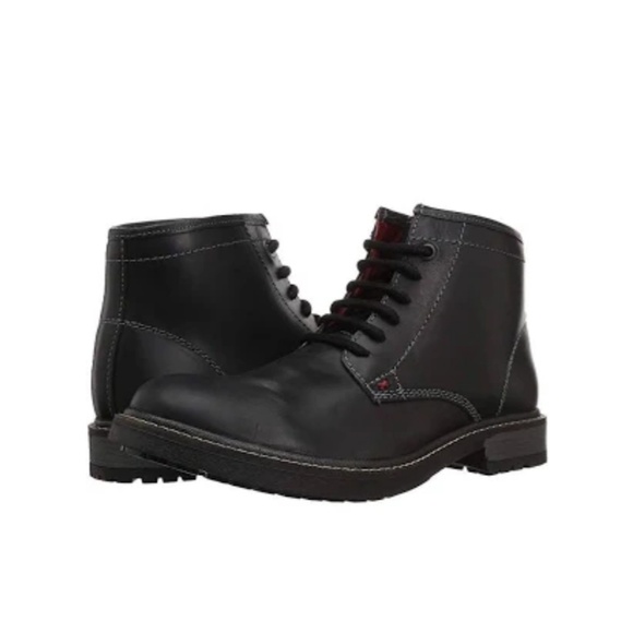 Men's GBX Black Leather Boot New Size 8 Cushioned - Picture 4 of 4